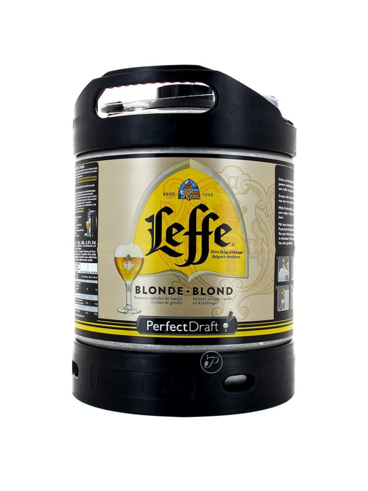 Leffe LEFFE BLONDE 6.6 % FUT PERFECT DRAFT 6 L (7.10 EURO CONSIGNE